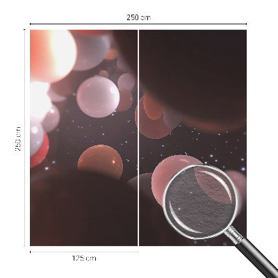 Mural de fotos na parede Bolas espaciais