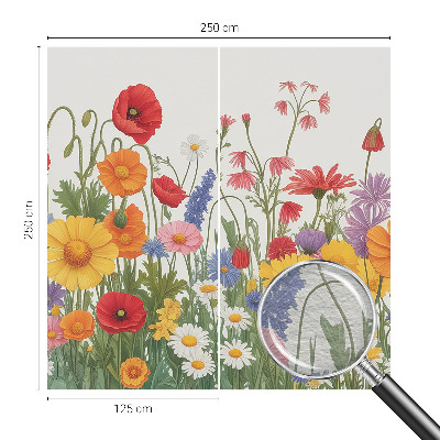 Papel de parede para sala Prado florido