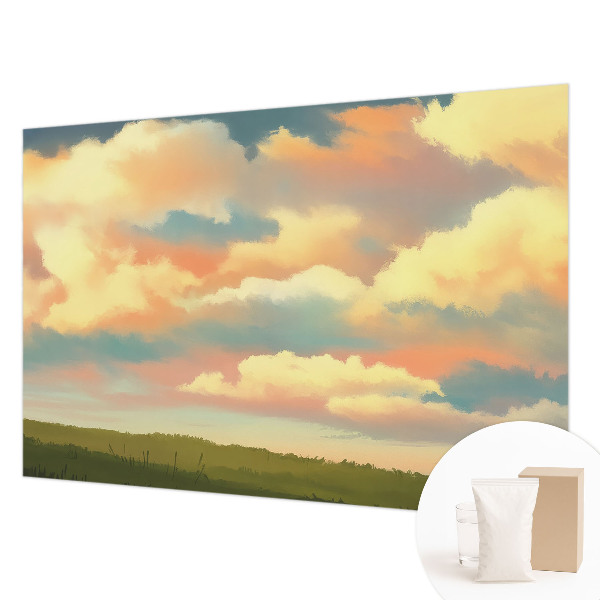 Mural de fotos na parede Céu com nuvens