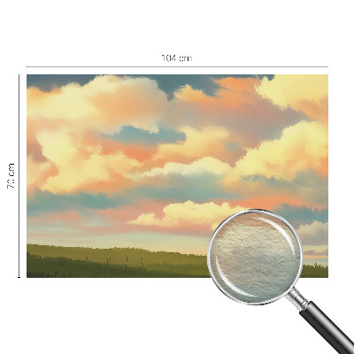 Mural de fotos na parede Céu com nuvens