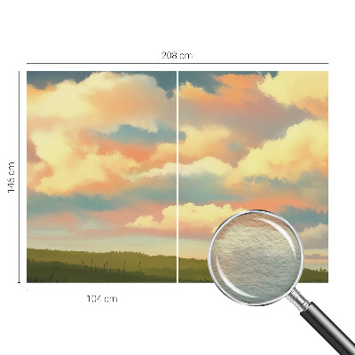 Mural de fotos na parede Céu com nuvens