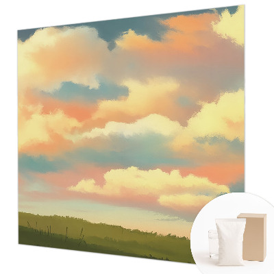 Mural de fotos na parede Céu com nuvens
