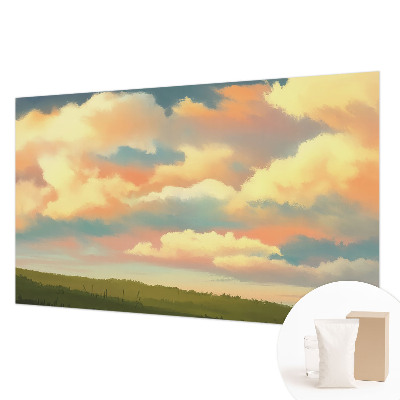 Mural de fotos na parede Céu com nuvens