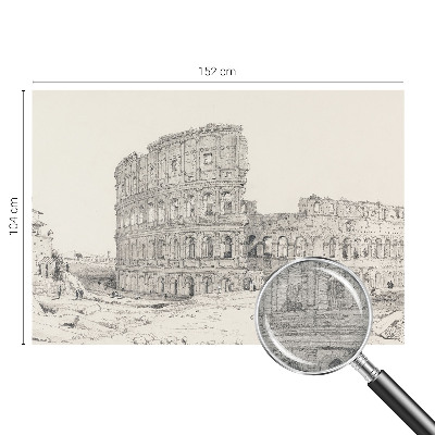 Mural de parede ruínas antigas