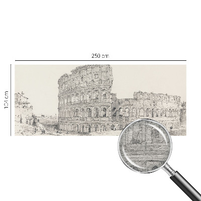 Mural de parede ruínas antigas