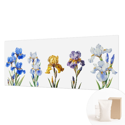 Papel de parede para sala Flores de íris