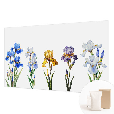 Papel de parede para sala Flores de íris