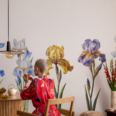 Papel de parede para sala Flores de íris