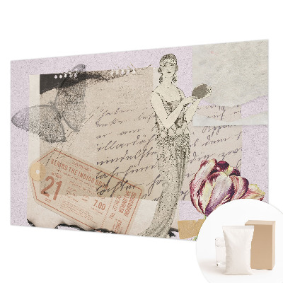 Papel de parede para sala Colagem nostálgica