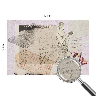 Papel de parede para sala Colagem nostálgica