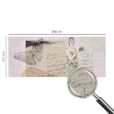 Papel de parede para sala Colagem nostálgica