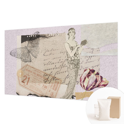 Papel de parede para sala Colagem nostálgica