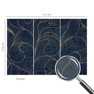 Papel de parede para quarto motivo ondulado