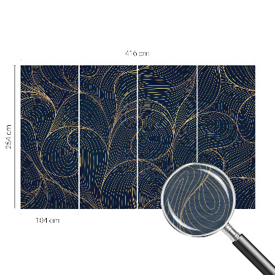 Papel de parede para quarto motivo ondulado