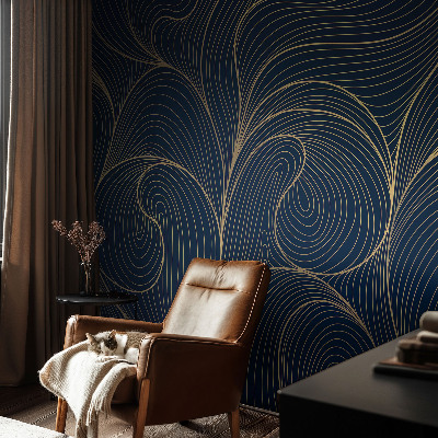 Papel de parede para quarto motivo ondulado
