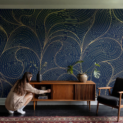 Papel de parede para quarto motivo ondulado