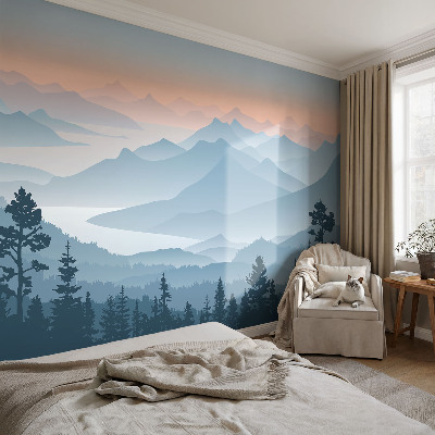 Papel de parede decorativo Panorama da montanha