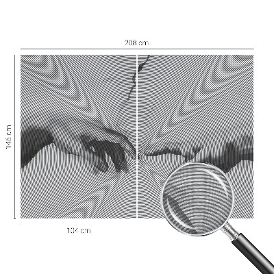 Mural de fotos na parede Mãos hipnóticas