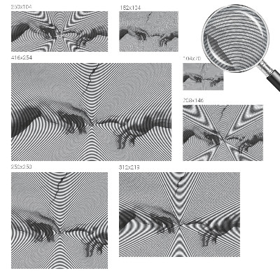 Mural de fotos na parede Mãos hipnóticas