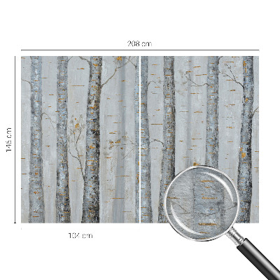 Papel de parede fotográfico Bétulas