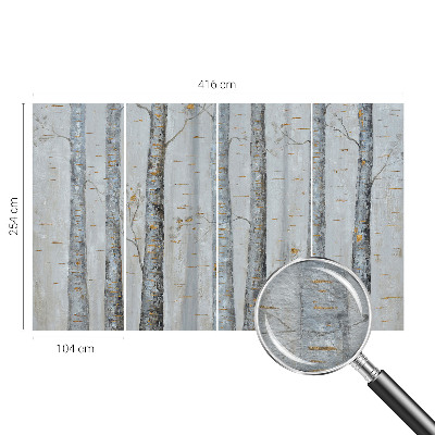 Papel de parede fotográfico Bétulas