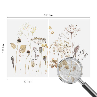 Papel de parede para quarto Flores silvestres