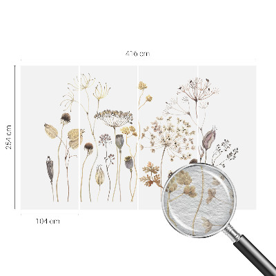 Papel de parede para quarto Flores silvestres