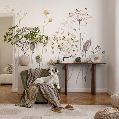 Papel de parede para quarto Flores silvestres