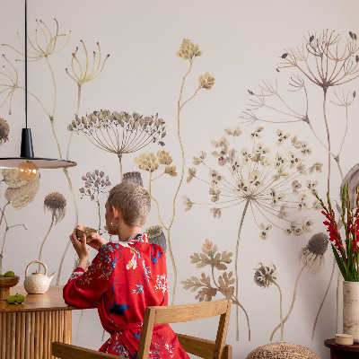 Papel de parede para quarto Flores silvestres