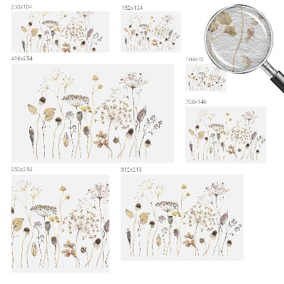 Papel de parede para quarto Flores silvestres