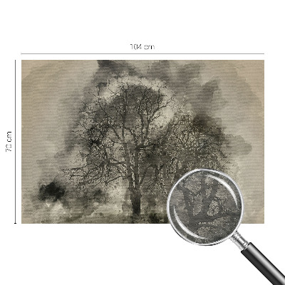 Mural de fotos na parede Árvores misteriosas