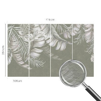 Papel de parede fotográfico Folhas delicadas