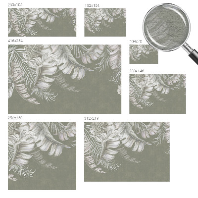 Papel de parede fotográfico Folhas delicadas