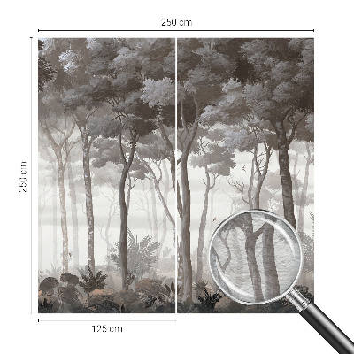 Papel de parede para sala Magia da floresta