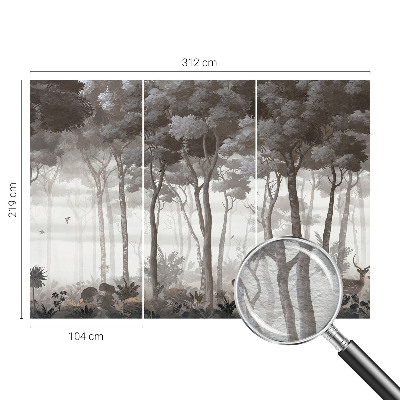 Papel de parede para sala Magia da floresta