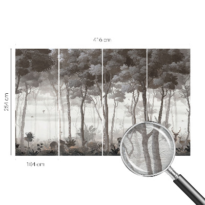 Papel de parede para sala Magia da floresta