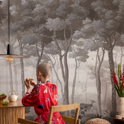 Papel de parede para sala Magia da floresta