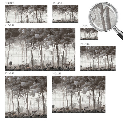 Papel de parede para sala Magia da floresta