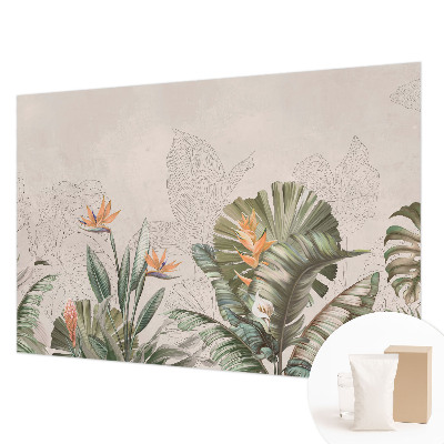 Papel de parede decorativo Flores tropicais