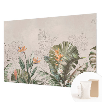 Papel de parede decorativo Flores tropicais