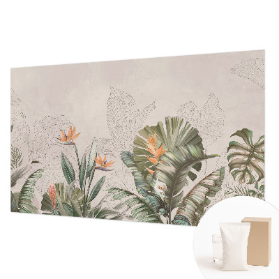 Papel de parede decorativo Flores tropicais