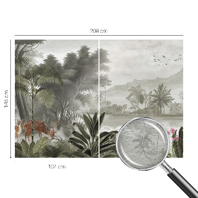 Papel de parede oásis tropical