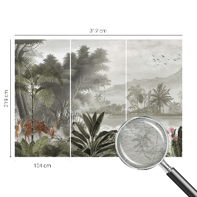 Papel de parede oásis tropical