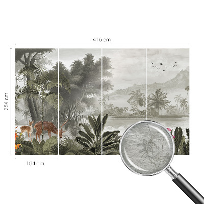 Papel de parede oásis tropical