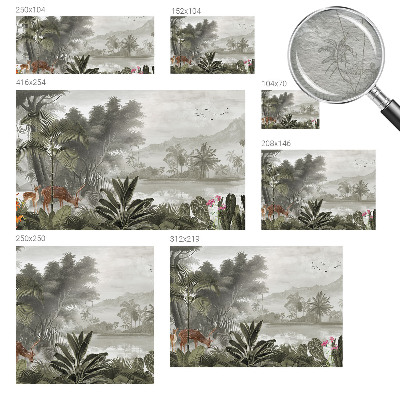 Papel de parede oásis tropical