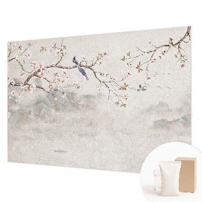 Mural de fotos na parede paisagem oriental