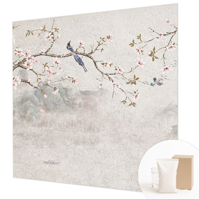 Mural de fotos na parede paisagem oriental