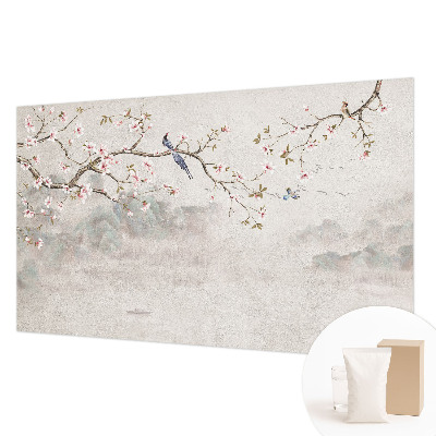 Mural de fotos na parede paisagem oriental