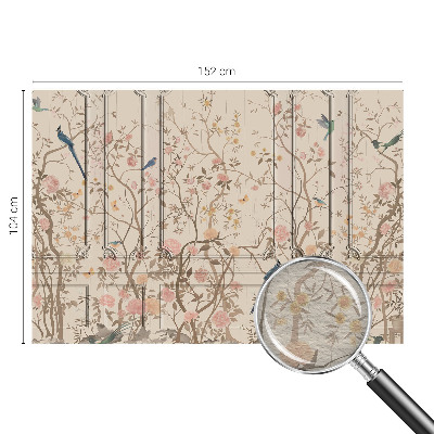 Fotomural Pássaros e flores