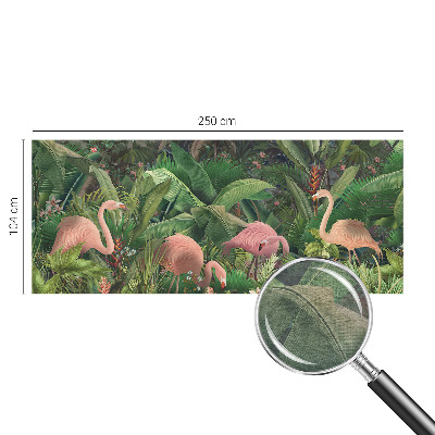 Mural fotográfico flamingos cor-de-rosa